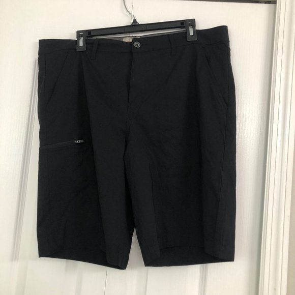 Weatherproof vintage mens nylon trail shorts black 38 - Picture 1 of 4